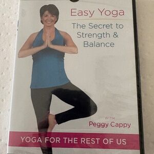 NWT! Peggy Cappy PBS Easy Yoga DVD & Easy Breathing Exercises CD